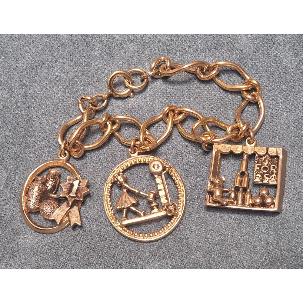 Vintage Country Fair Charm Bracelet